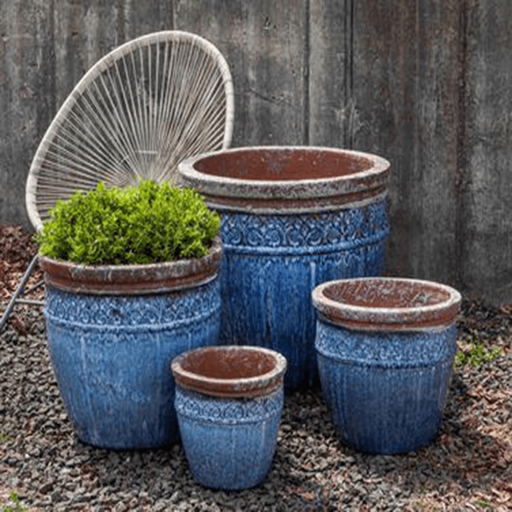 Campania International Glazed Terra cotta Montserrat Planter Urn/Planter Campania International 