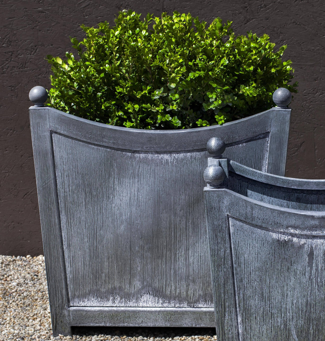 Campania International Zinc coated Steel Loire Planter, Large Urn/Planter Campania International 