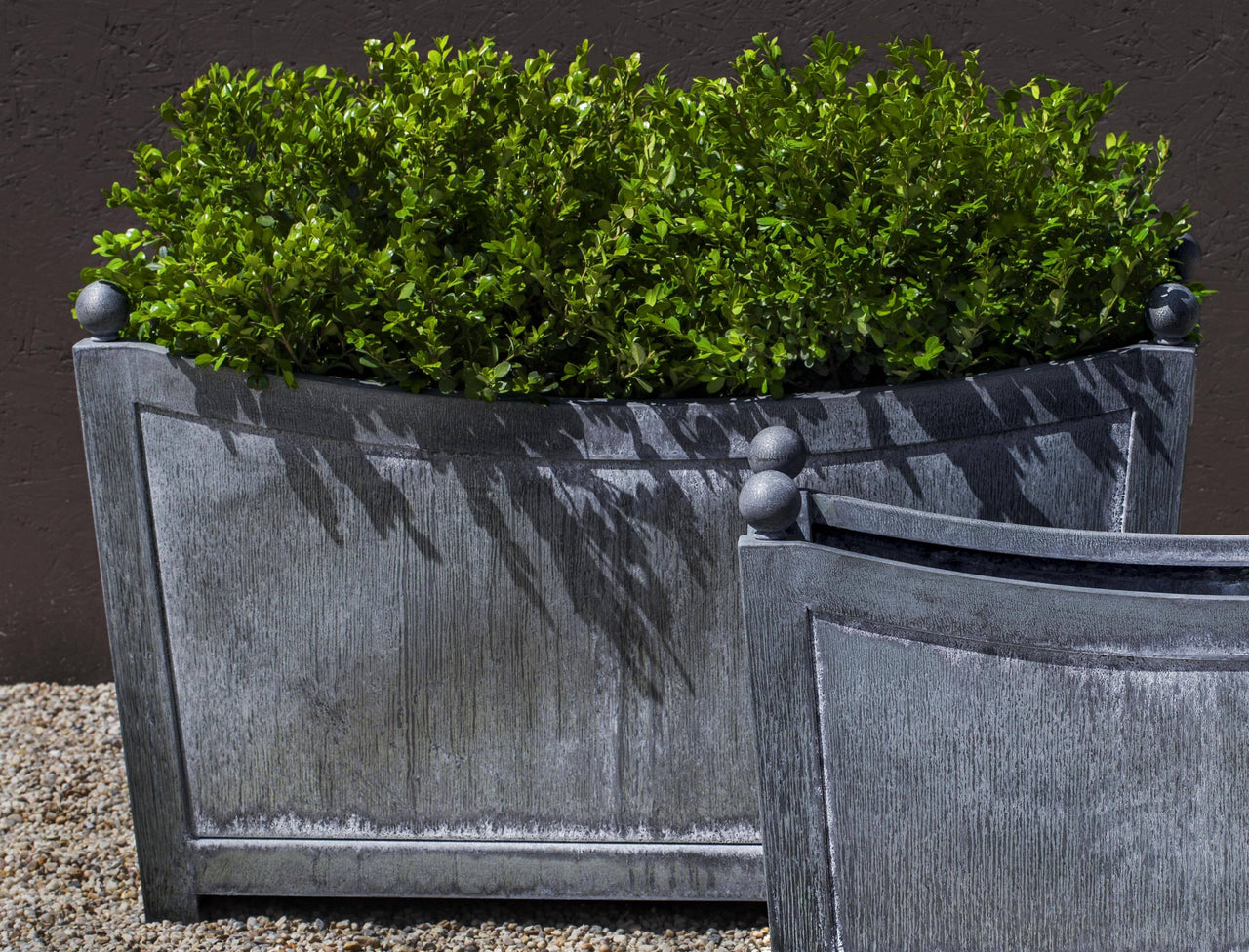 Campania International Zinc coated Steel Loire Rectangle Lg planter Urn/Planter Campania International 
