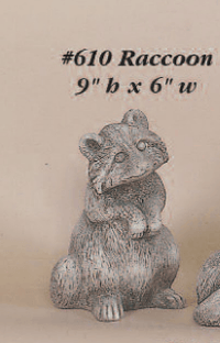 Thumbnail for Raccoon Cast Stone Outdoor Asian Collection Statues Tuscan 