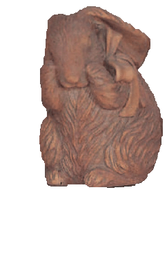 Bow Bunny Cast Stone Outdoor Asian Collection Statues Tuscan 