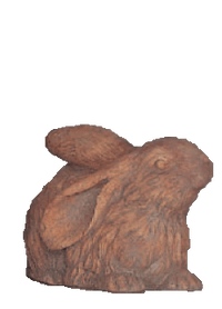Thumbnail for Looking Up Bunny Cast Stone Outdoor Asian Collection Statues Tuscan 