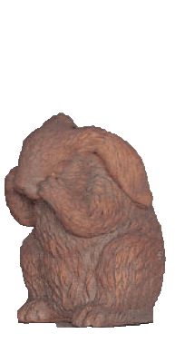 Thumbnail for Paws Up Bunny Cast Stone Outdoor Asian Collection Statues Tuscan 