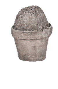 Thumbnail for Hedgehog in Pot Cast Stone Outdoor Asian Collection Statues Tuscan 