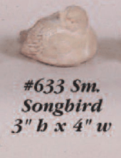 Thumbnail for Small Songbird Cast Stone Outdoor Asian Collection Statues Tuscan 