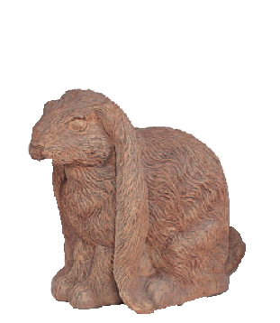 Long Eared Bunny Up and Down Cast Stone Outdoor Asian Collections Statues Tuscan 