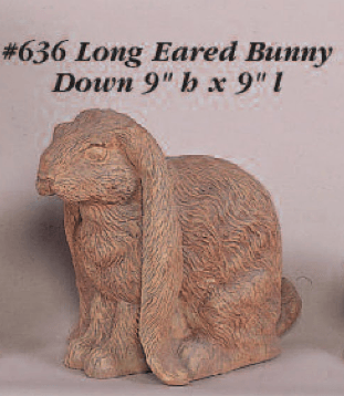 Long Eared Bunny Up and Down Cast Stone Outdoor Asian Collections Statues Tuscan 