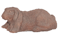 Thumbnail for Large Bunny Resting Cast Stone Outdoor Asian Collection Statues Tuscan 