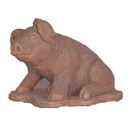 Thumbnail for Pig Cast Stone Outdoor Asian Collection Statues Tuscan 