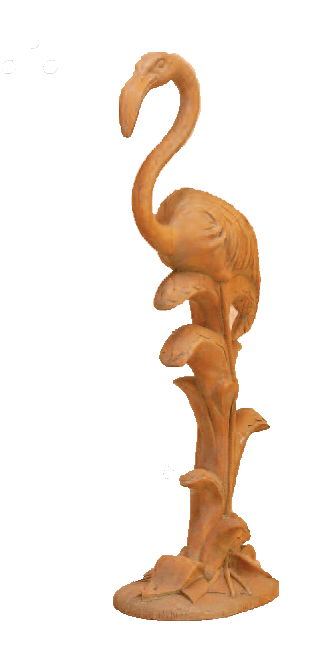 Flamingo Cast Stone Outdoor Asian Collection Statues Tuscan 