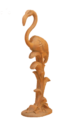 Thumbnail for Flamingo Cast Stone Outdoor Asian Collection Statues Tuscan 