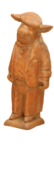 Pierre Pig Cast Stone Outdoor Asian Collection Statues Tuscan 