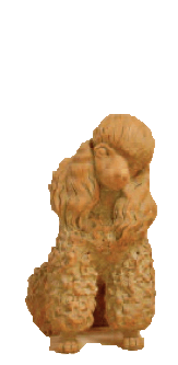Thumbnail for Poodle Cast Stone Outdoor Asian Collection Statues Tuscan 