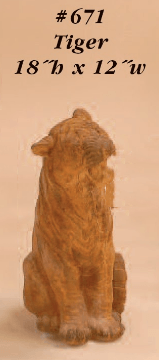 Thumbnail for Tiger Cast Stone Outdoor Asian Collection Statues Tuscan 