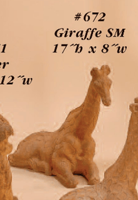 Thumbnail for Giraffe Cast Stone Outdoor Asian Collection Statues Tuscan 