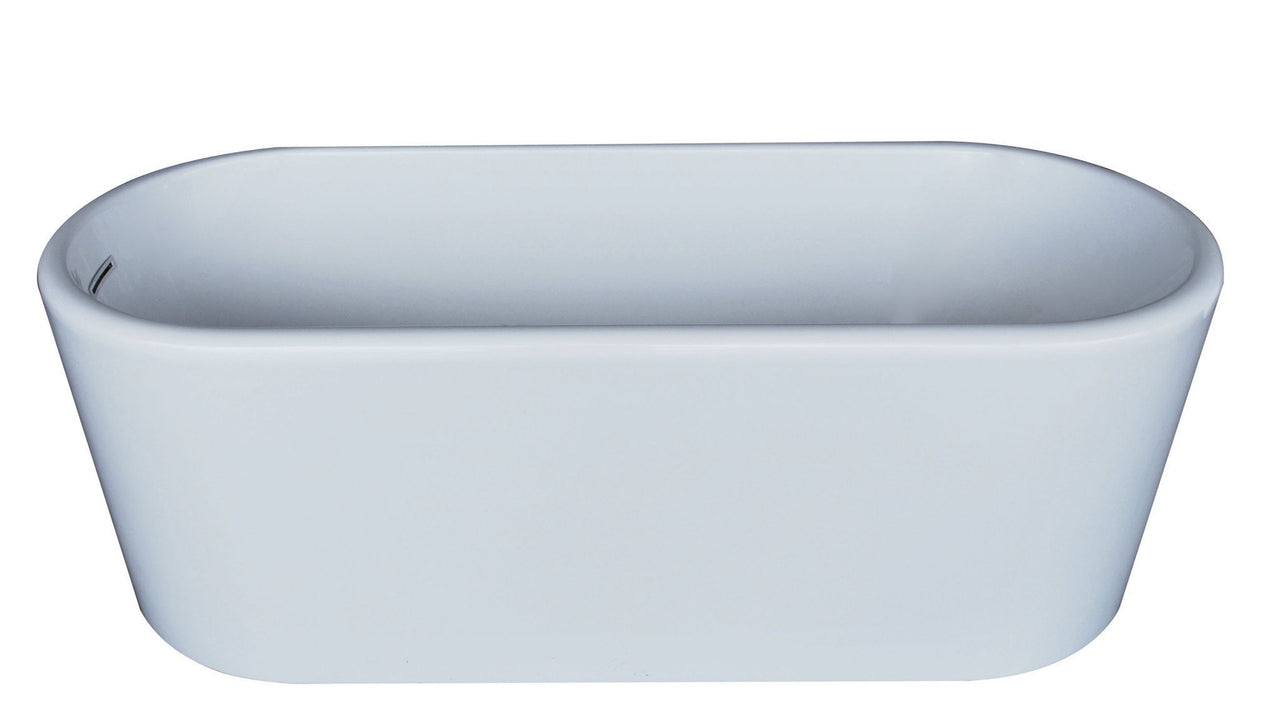 Atlantis Whirlpools 6728ENSXCWXX Enza 28 x 67 Oval Acrylic Freestanding Bathtub Whirlpool Bathtub Atlantis 