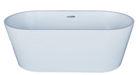 Thumbnail for Atlantis Whirlpools 6731BWSXCWXX Bowen 32 x 67 Oval Acrylic Freestanding Bathtub Whirlpool Bathtub Atlantis 