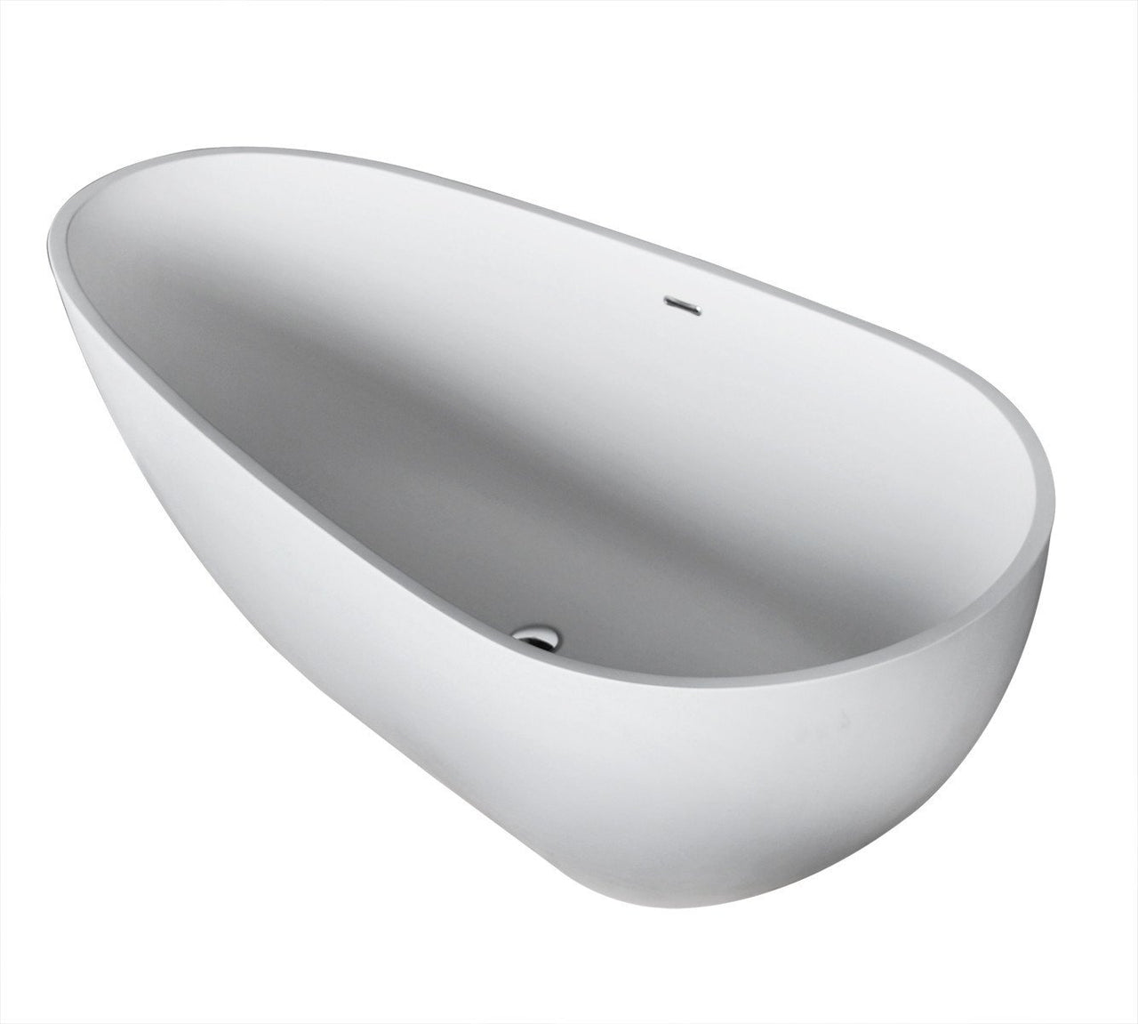 Atlantis Whirlpools 6733ANSXCWXX Arnaud 34 x 67 Artificial Stone Freestanding Bathtub Whirlpool Bathtub Atlantis 