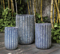 Thumbnail for Campania International Maris Planter - S/3 Urn/Planter Campania International Aqua Blue Tall 