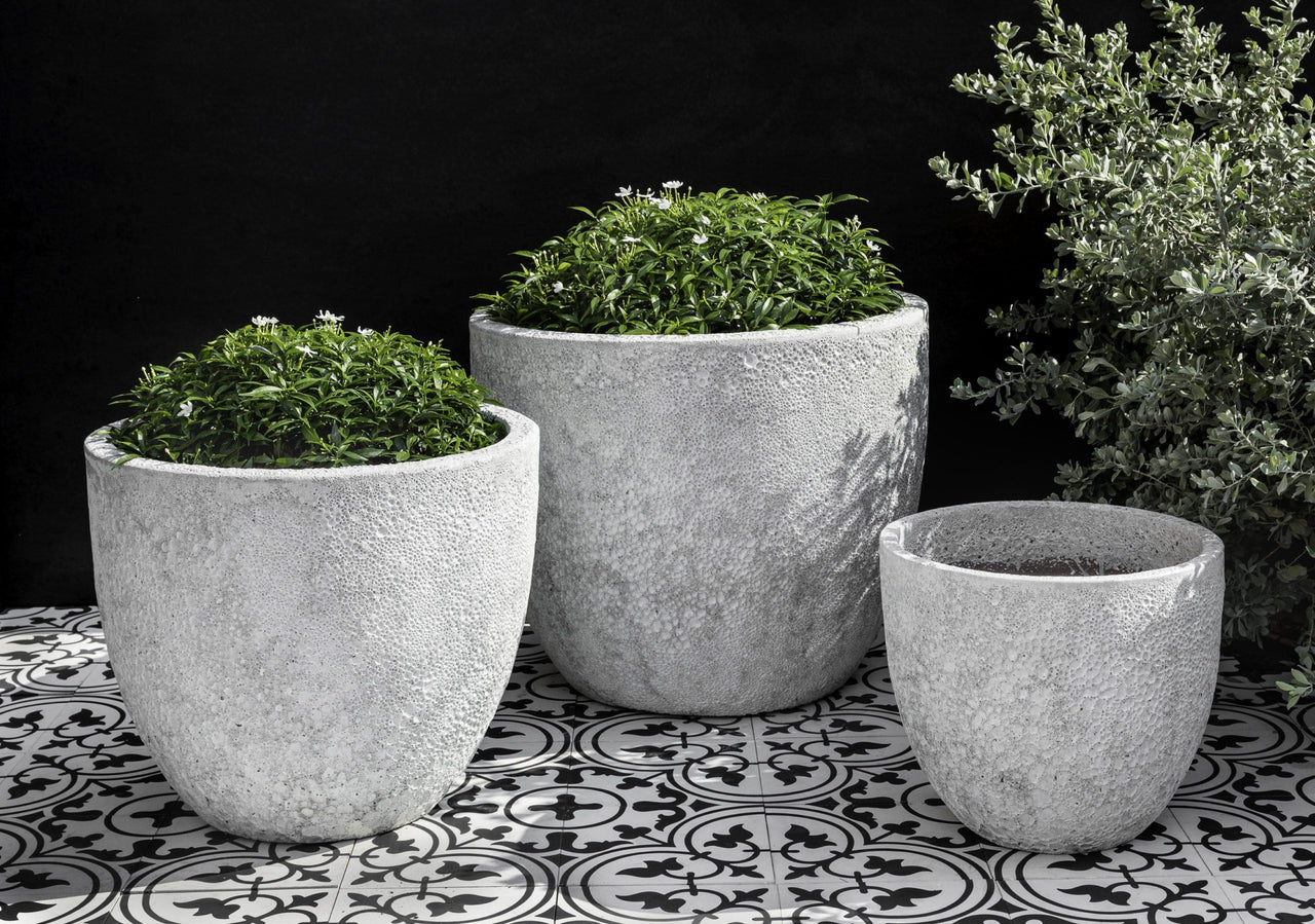 Campania International Caipirinha Planter - S/3 Urn/Planter Campania International White 