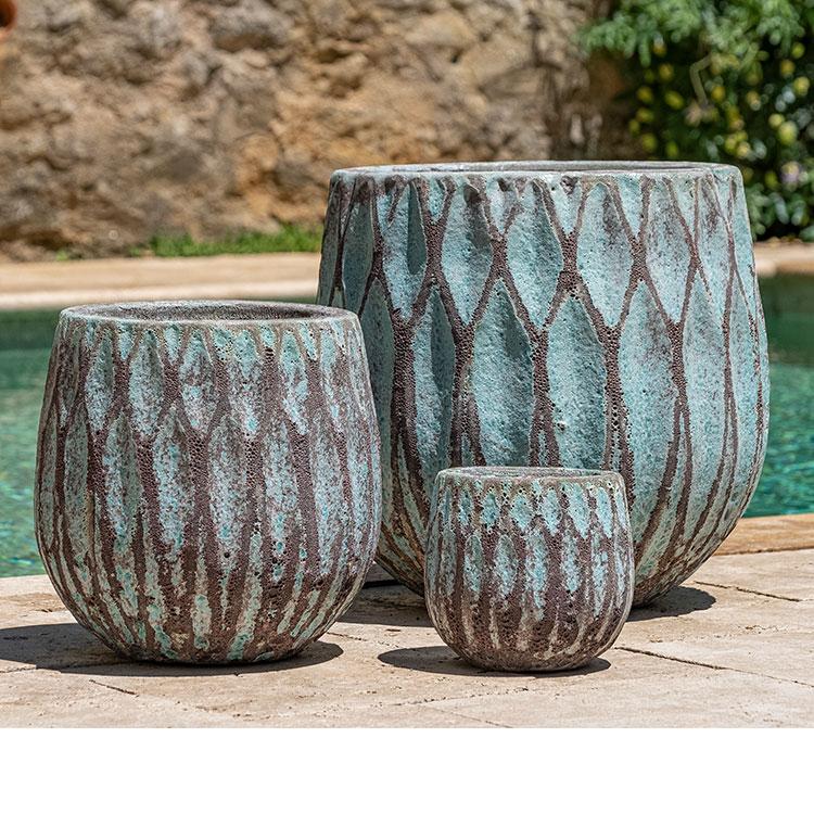Campania International Lambrate Planter Urn/Planter Campania International Verdigris 