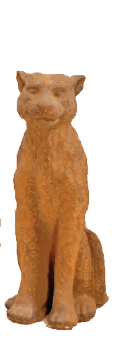 Leopard Cast Stone Outdoor Asian Collection Statues Tuscan 