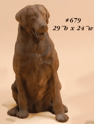 Labrador Cast Stone Outdoor Asian Collection Statues Tuscan 