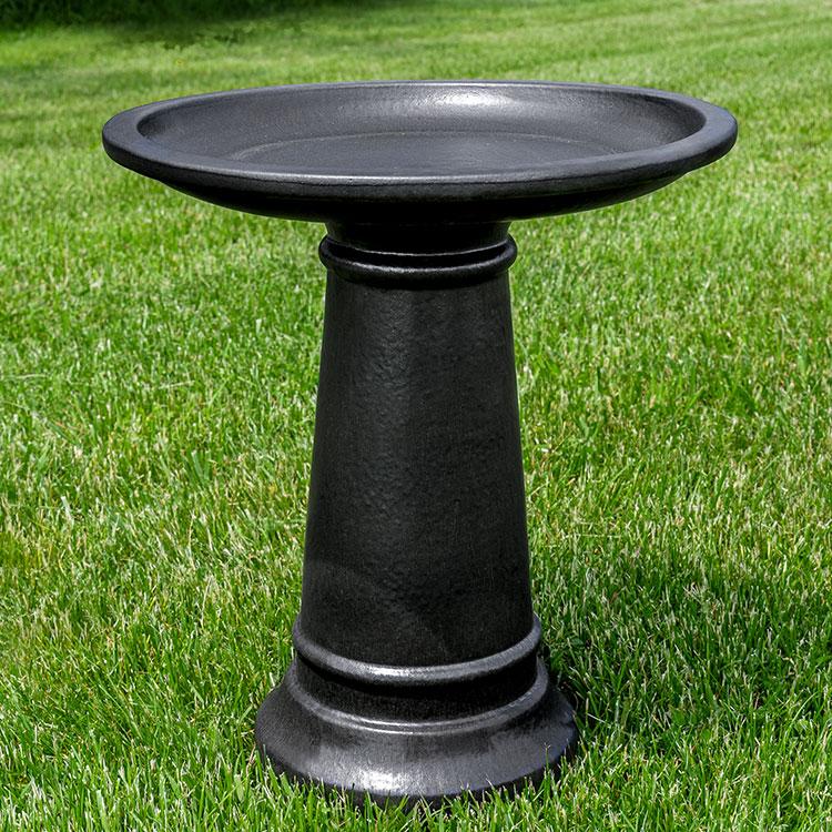 Campania International Glazed Pottery Birdbath - S/1 BirdBath Campania International Antique Glaze 