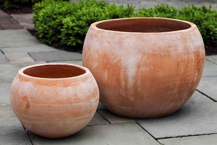 Campania International Terra cotta Paseo Bowl Urn/Planter Campania International 