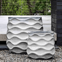Thumbnail for Campania International Glazed Terra cotta Rumba Planter Urn/Planter Campania International 