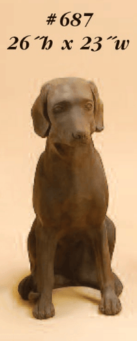 Thumbnail for Dog Cast Stone Outdoor Asian Collection Statues Tuscan 