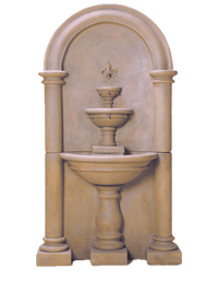Thumbnail for Montecito Wall Cast Stone Outdoor Fountain Fountain Tuscan 