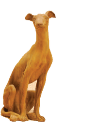 Thumbnail for Greyhound Small Cast Stone Outdoor Asian Collection Statues Tuscan 