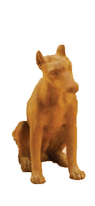 Thumbnail for Doberman Sitting Cast Stone Outdoor Asian Collection Statues Tuscan 