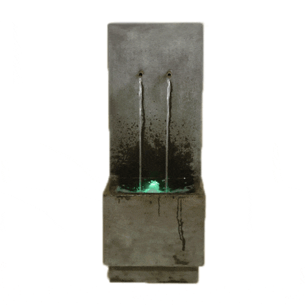 Duo Outdoor Cast Stone Garden Wall Fountain Fountain Tuscan 