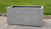 Thumbnail for Campania International Fiber Clay Sandal Planter 592424 - S/1 Urn/Planter Campania International Stone Grey Lite 