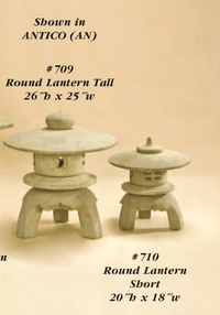 Thumbnail for Round Lantern Cast Stone Outdoor Asian Collection Asian Collection Tuscan 