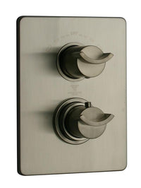 Thumbnail for Latoscana Morgana Thermostatic Valve With 2 Way Diverter Volume Control In Brushed Nickel Finish bathroom fixture hardware parts Latoscana 