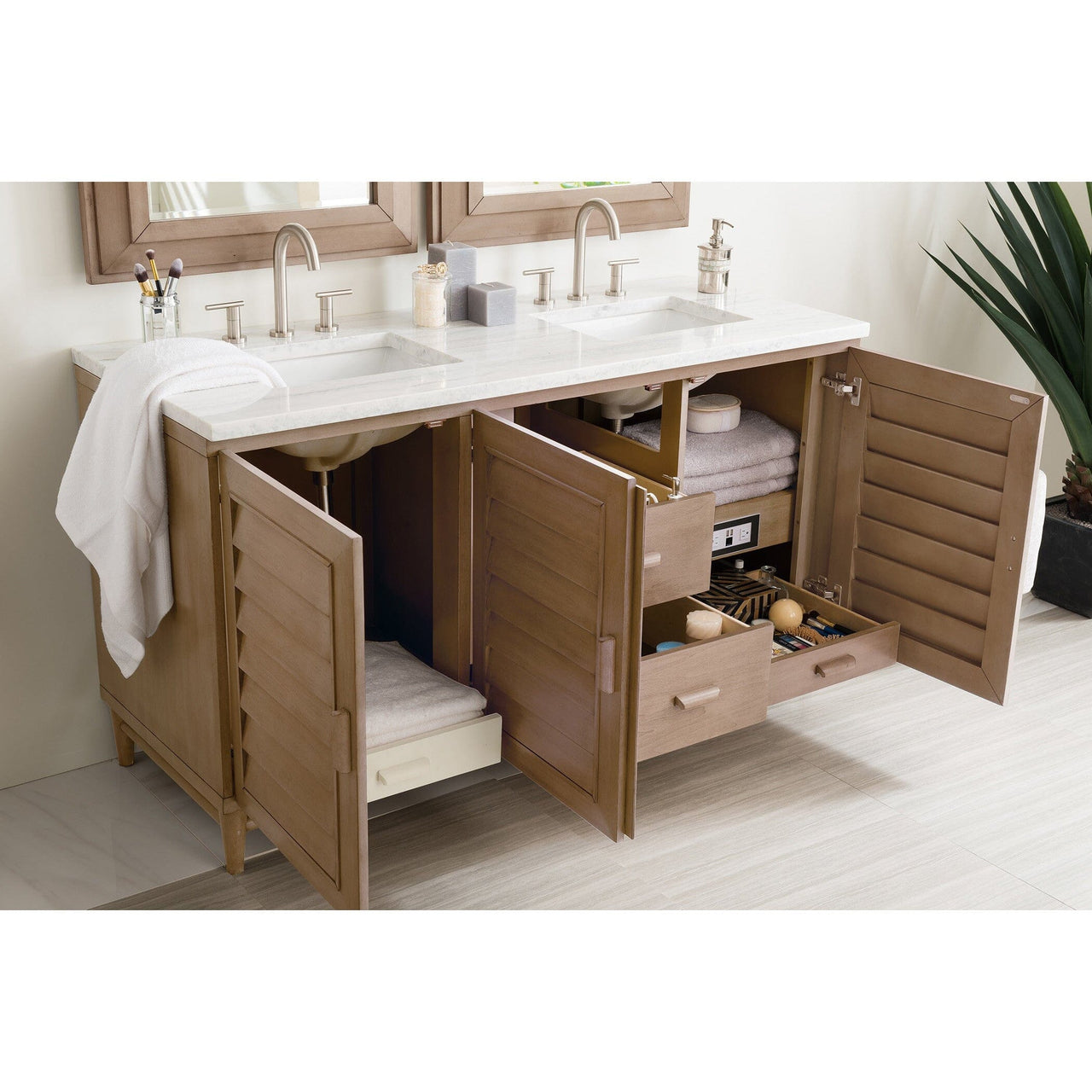 James Martin Portland 60" Double Vanity Vanity James Martin 