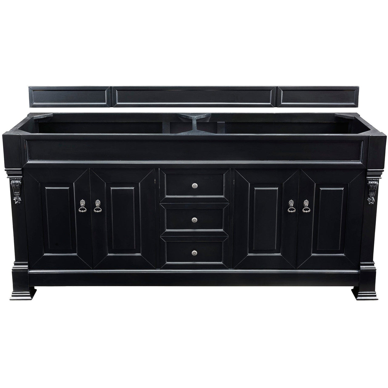 James Martin Brookfield 72" Double Vanity Vanities James Martin Antique Black Cabinet Only 