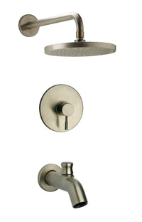 Thumbnail for Latoscana Elba Pressure Balance Valve Tub In A Brushed Nickel Finish bathtub and showerhead faucet systems Latoscana 