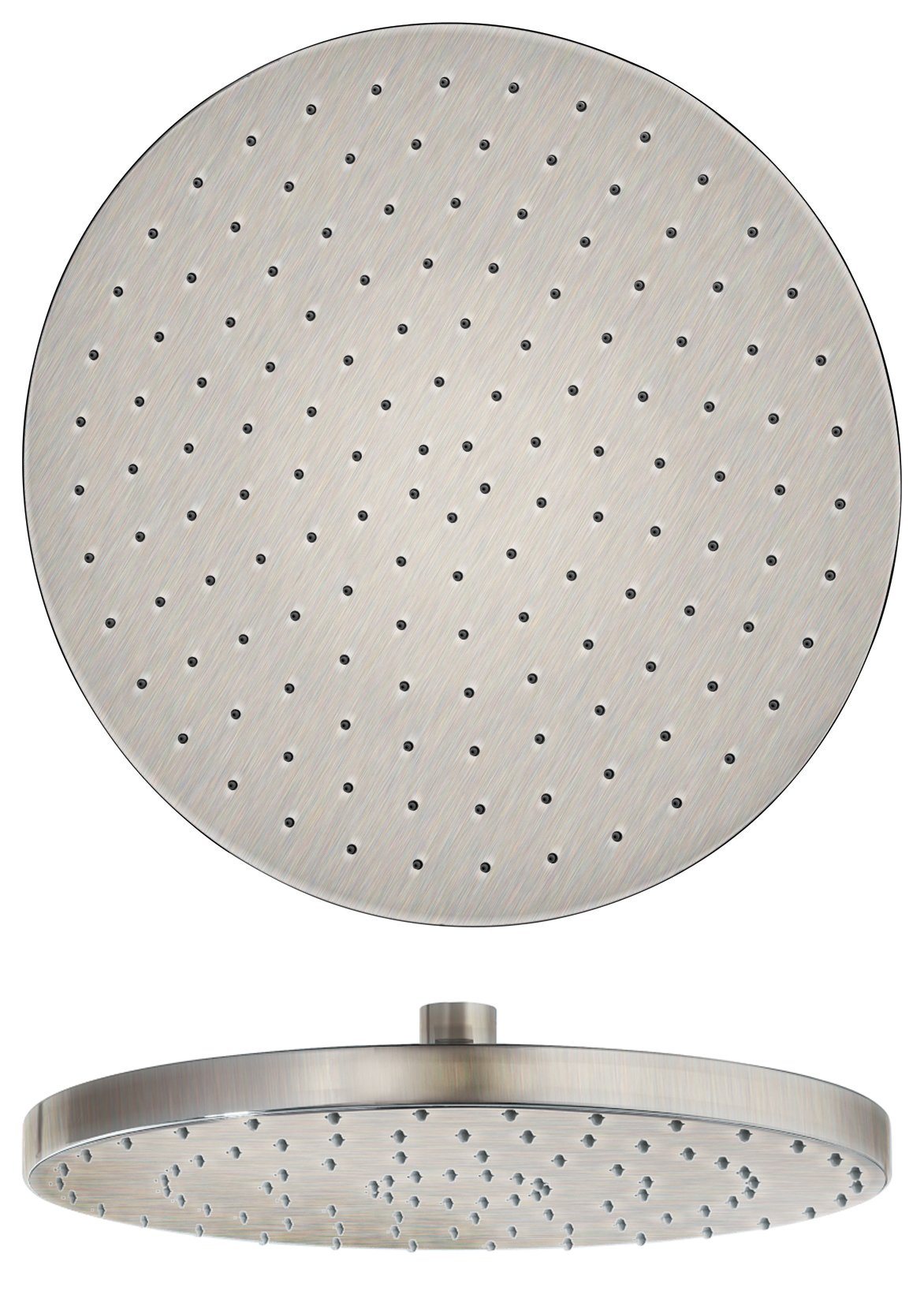 Latoscana Anti-Limestone Ultra-Thin Shower Head In Stainless Steel Brushed Nickel bathtub and showerhead faucet systems Latoscana 