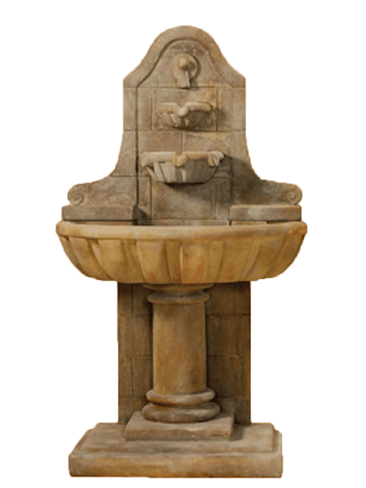 Lido Wall Cast Stone Outdoor Fountain Fountain Tuscan 