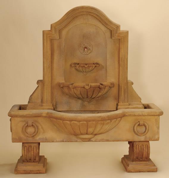 Anduze Wall Fountain Short Cast Stone Outdoor Fountain fountain Tuscan 