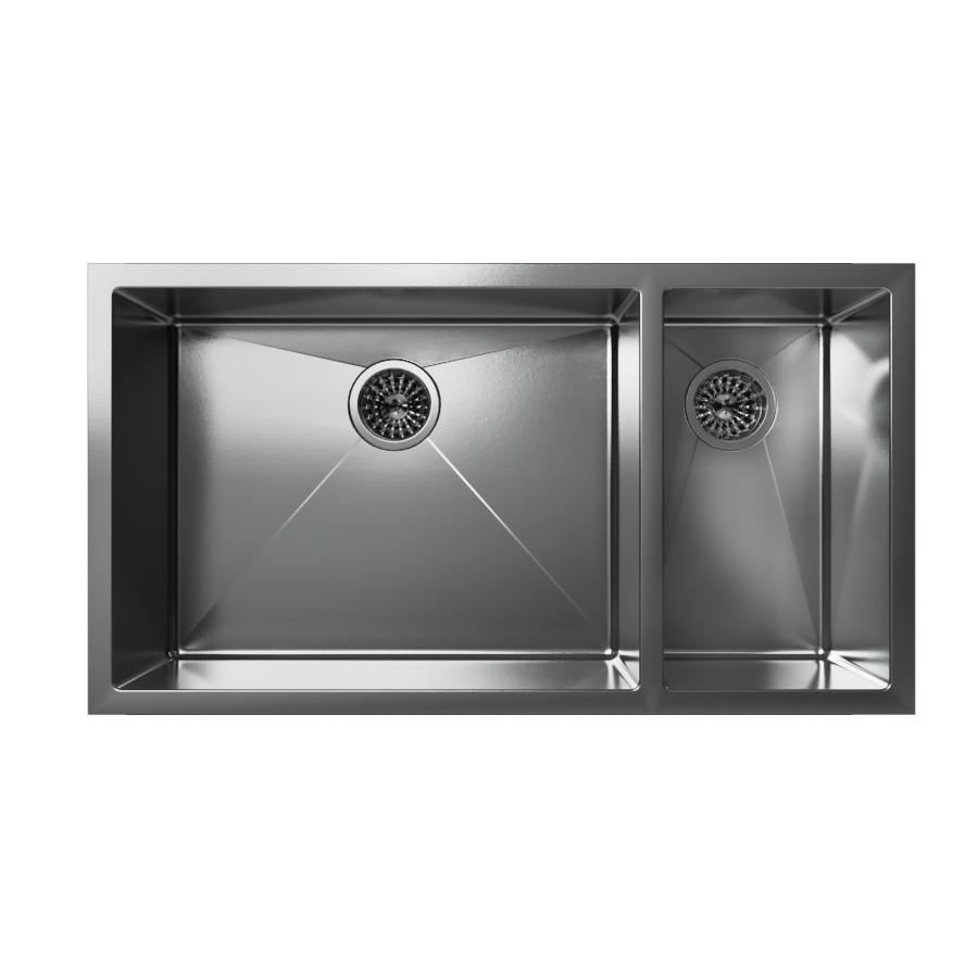 Cantrio Double Bowl Stainless Steel Undermount Kitchen Sink Kitchen Steel Series Cantrio 