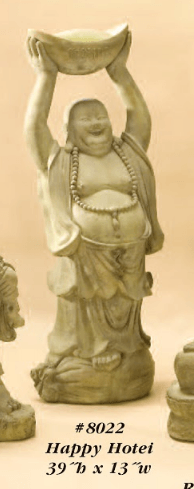 Happy Hotei Cast Stone Outdoor Asian Collection Asian Collection Tuscan 