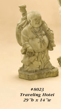 Thumbnail for Travelling Hotei Cast Stone Outdoor Asian Collection Asian Collection Tuscan 