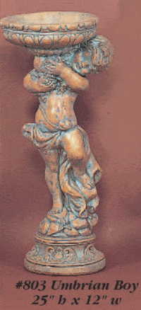 Thumbnail for Umbrian Girl and Boy Cast Stone Outdoor Asian Collection Statues Tuscan 