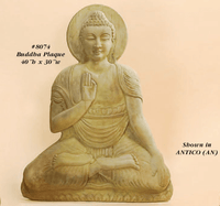 Thumbnail for Buddha Plaque Cast Stone Outdoor Asian Collection Asian Collection Tuscan 