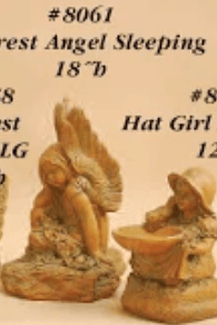 Forest Angel Sleeping Cast Stone Outdoor Asian Collection Accessories Tuscan 